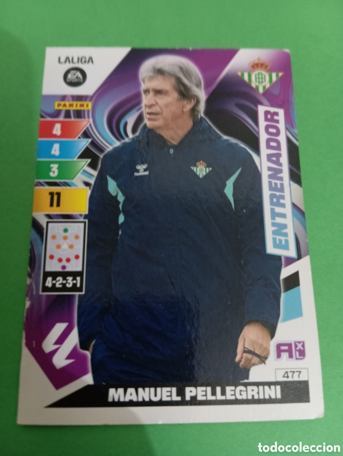 Trading cards: Manuel Pellegrini Betis n&deg;477 / PANINI ADRENALYN XL LA LIGA 2023/2024