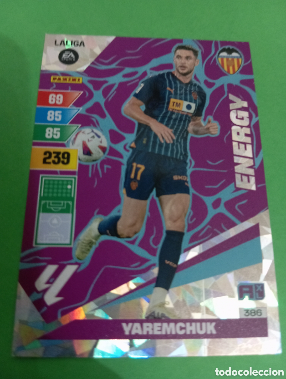 Trading cards: Yaremchuk Valencia ENERGY n&deg;386 / PANINI ADRENALYN XL LA LIGA 2023/2024
