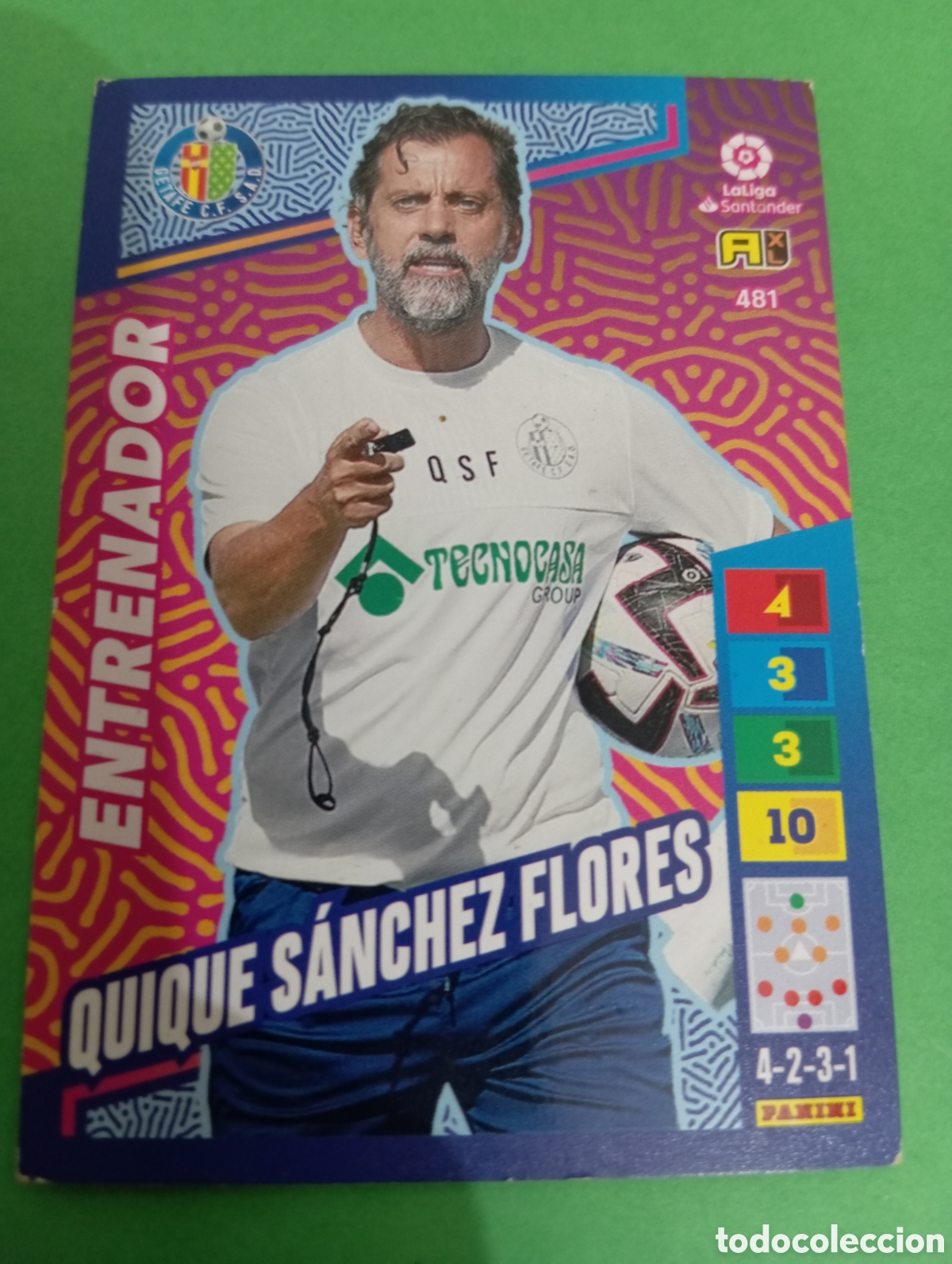 Figurine Collezionabili: Quique S&aacute;nchez Flores Getafe n&deg;481 / PANINI ADRENALYN XL LA LIGA 2022/2023
