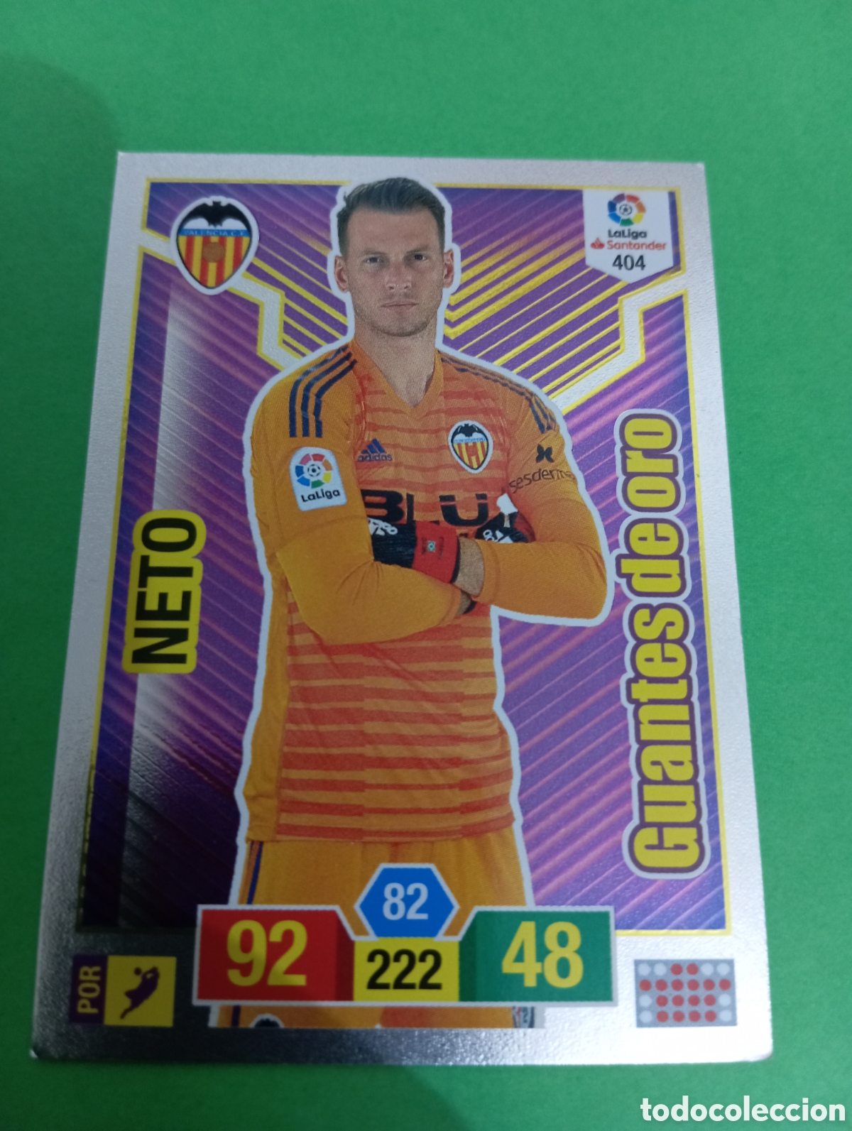 Trading cards: Neto Valencia GUANTES DE ORO n&deg;404 / PANINI ADRENALYN XL LA LIGA 2018/2019