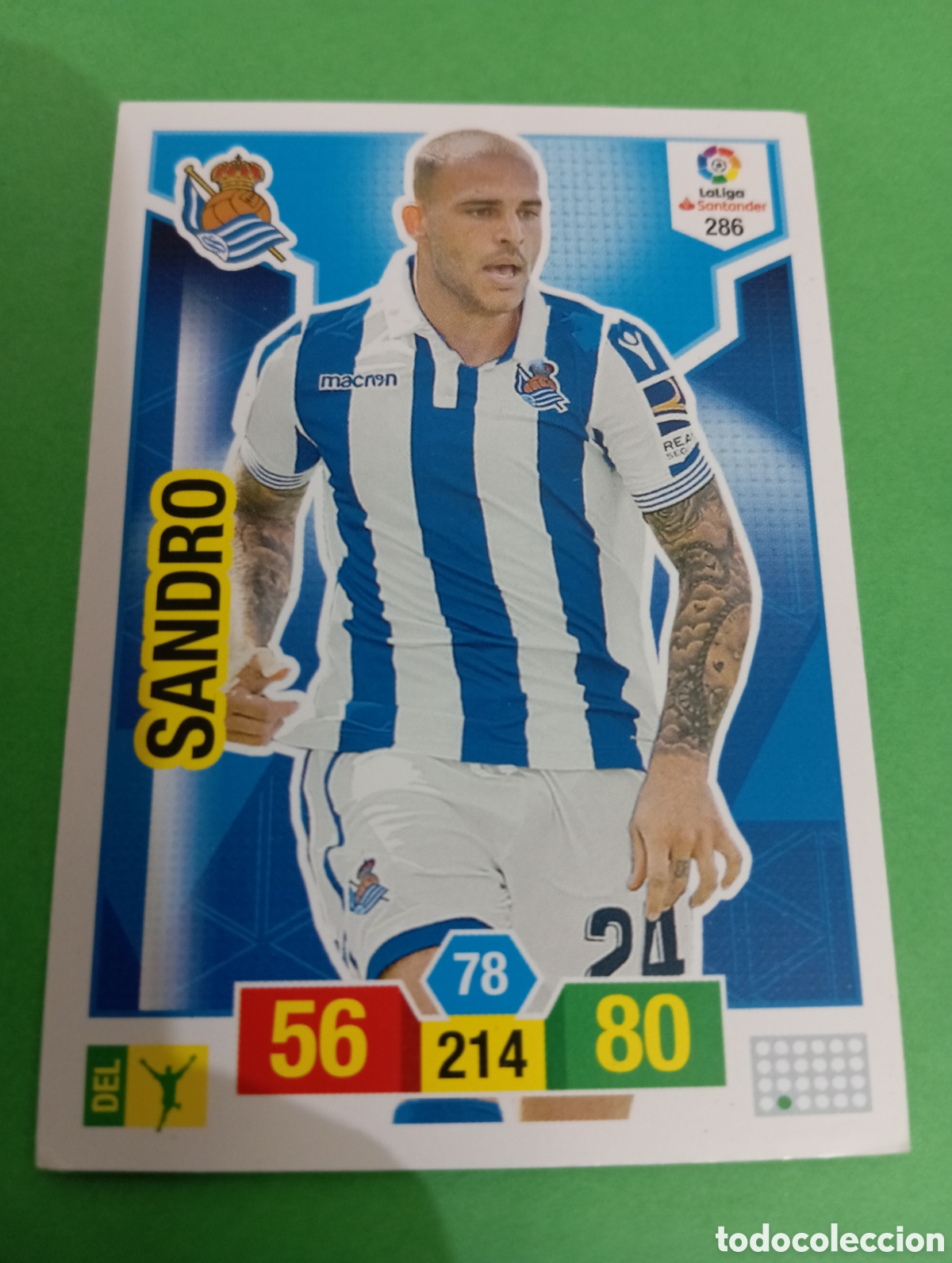 Trading cards: Sandro Real Sociedad n&deg;286 / PANINI ADRENALYN XL LA LIGA 2018/2019