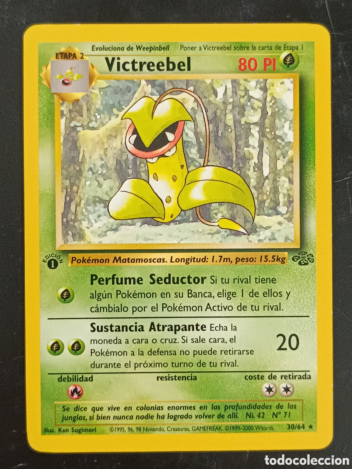 Trading cards: Pokemon Victreebel 30/64 Jungla (Jungle) Primera Edici&oacute;n En Castellano
