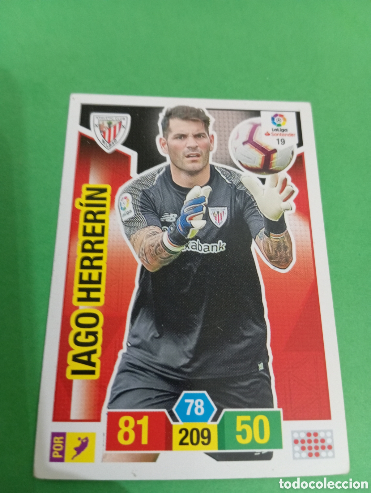 Trading cards: Iago Herrer&iacute;n Athletic de Bilbao n&deg;19 / PANINI ADRENALYN XL LA LIGA 2018/2019