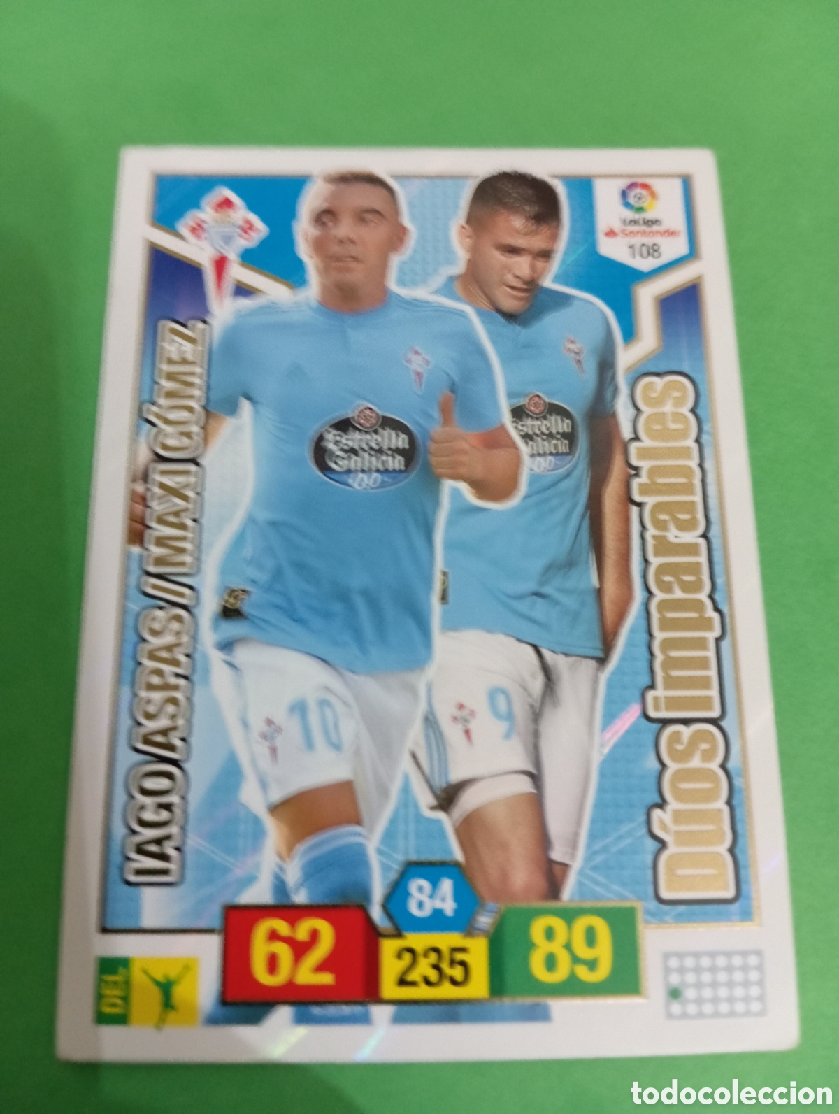 Trading cards: Iago Aspas / Maxi G&oacute;mez Celta de Vigo n&deg;108 / PANINI ADRENALYN XL LA LIGA 2018/2019