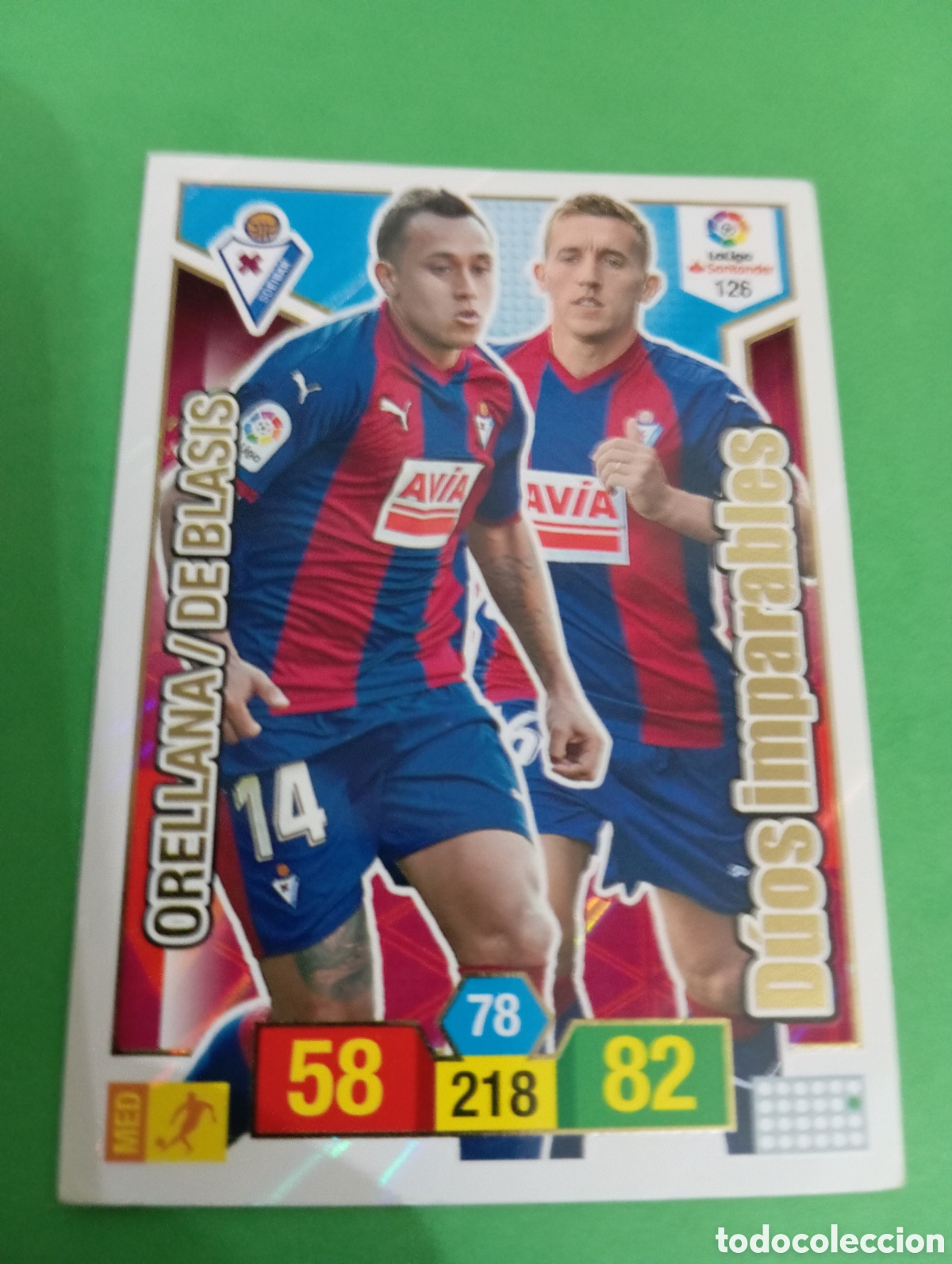 Trading cards: Orellana / De Blasis Eibar D&Uacute;OS IMPARABLES n&deg;126 / PANINI ADRENALYN XL LA LIGA 2018/2019