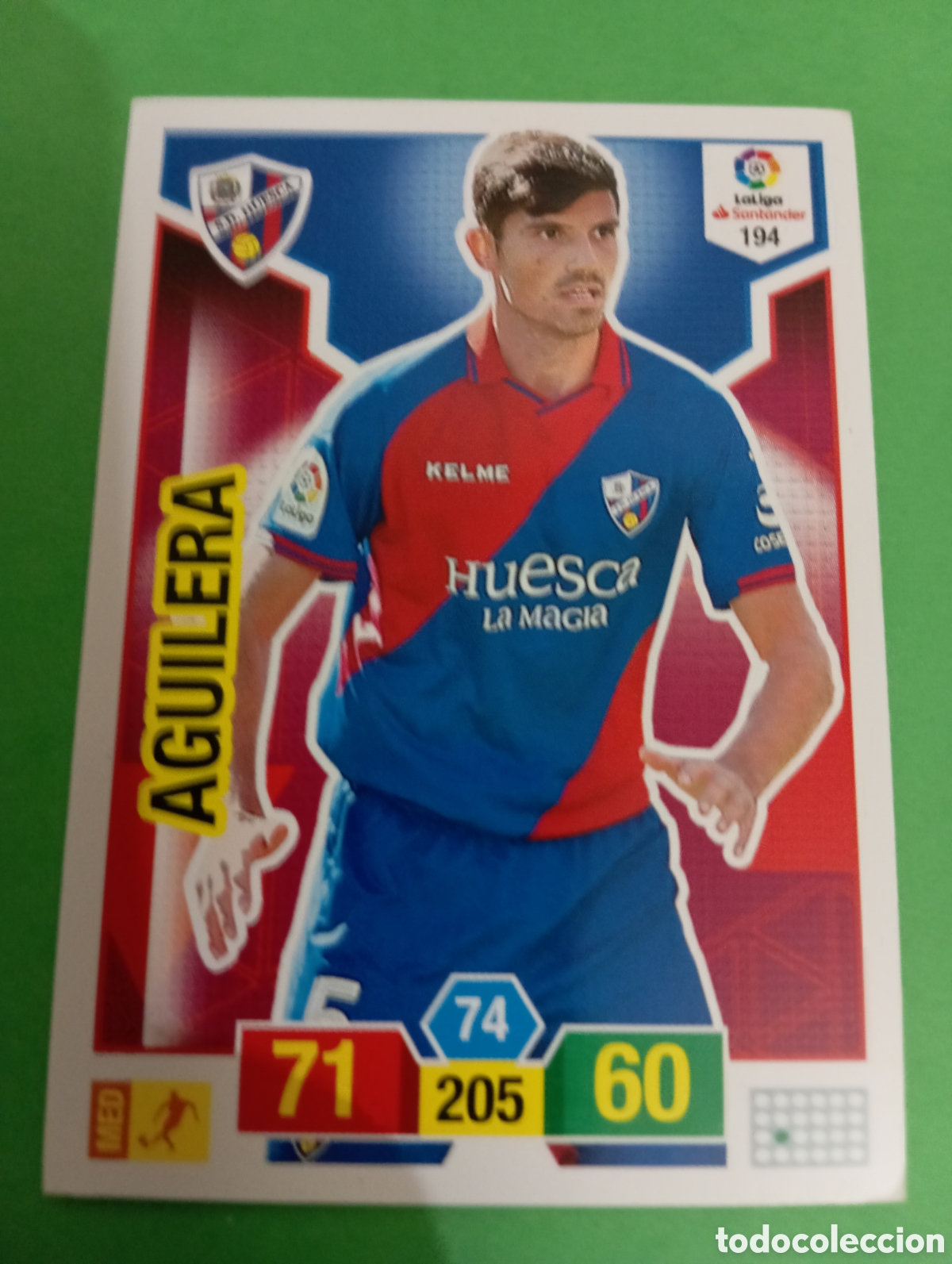 Trading cards: Aguilera Huesca n&deg;194 / PANINI ADRENALYN XL LA LIGA 2018/2019