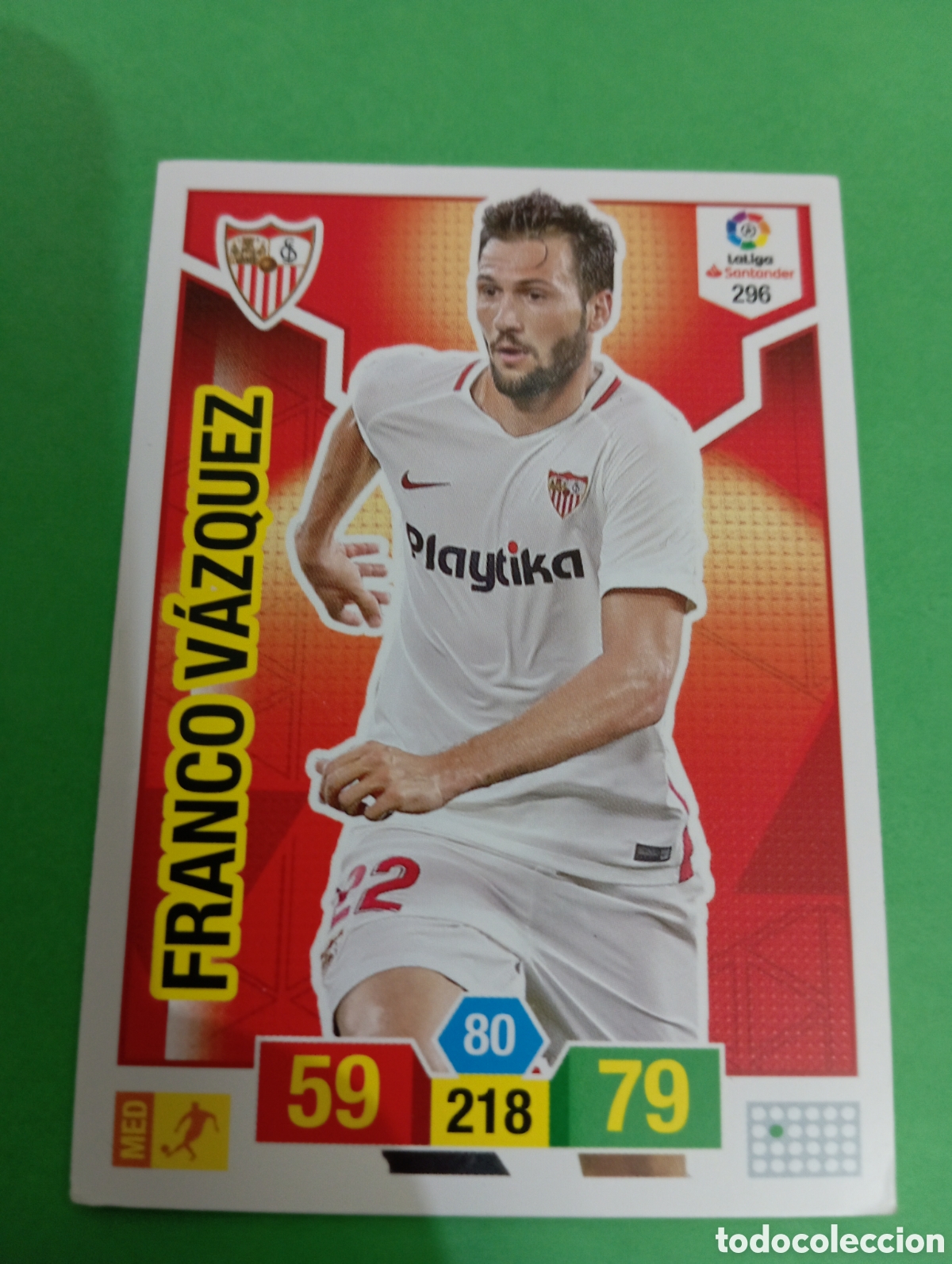 Trading cards: Franco V&aacute;zquez Sevilla n&deg;296 / PANINI ADRENALYN XL LA LIGA 2018/2019