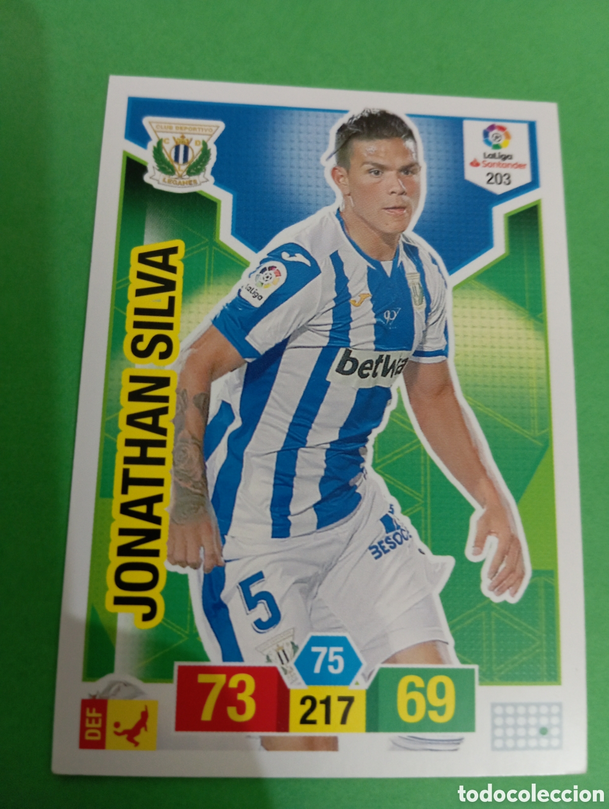 Trading cards: Jonathan Silva Legan&eacute;s n&deg;203 / PANINI ADRENALYN XL LA LIGA 2018/2019