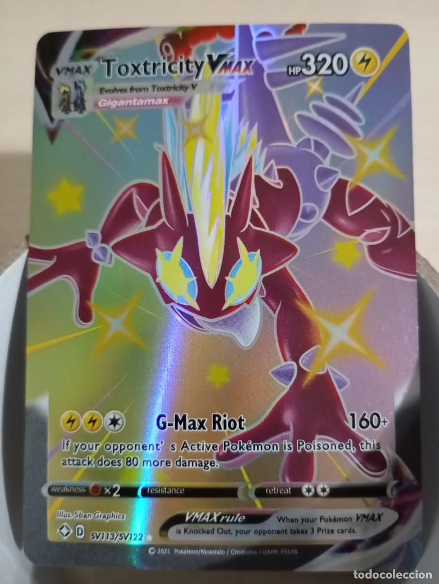 Trading cards: Carta Pok&eacute;mon Toxtricity VMAX Holo Proxy