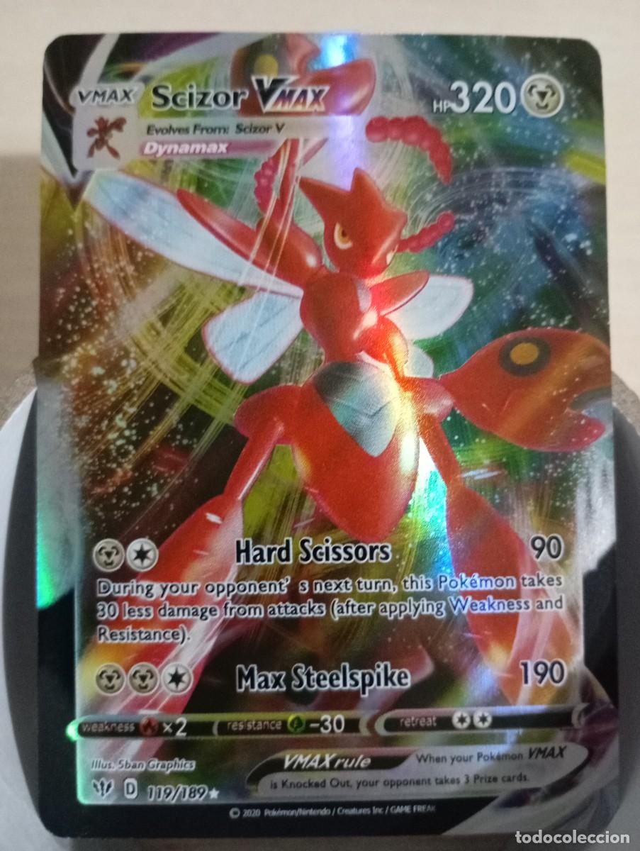 Trading cards: Carta Pok&eacute;mon Scizor VMAX Holo Proxy