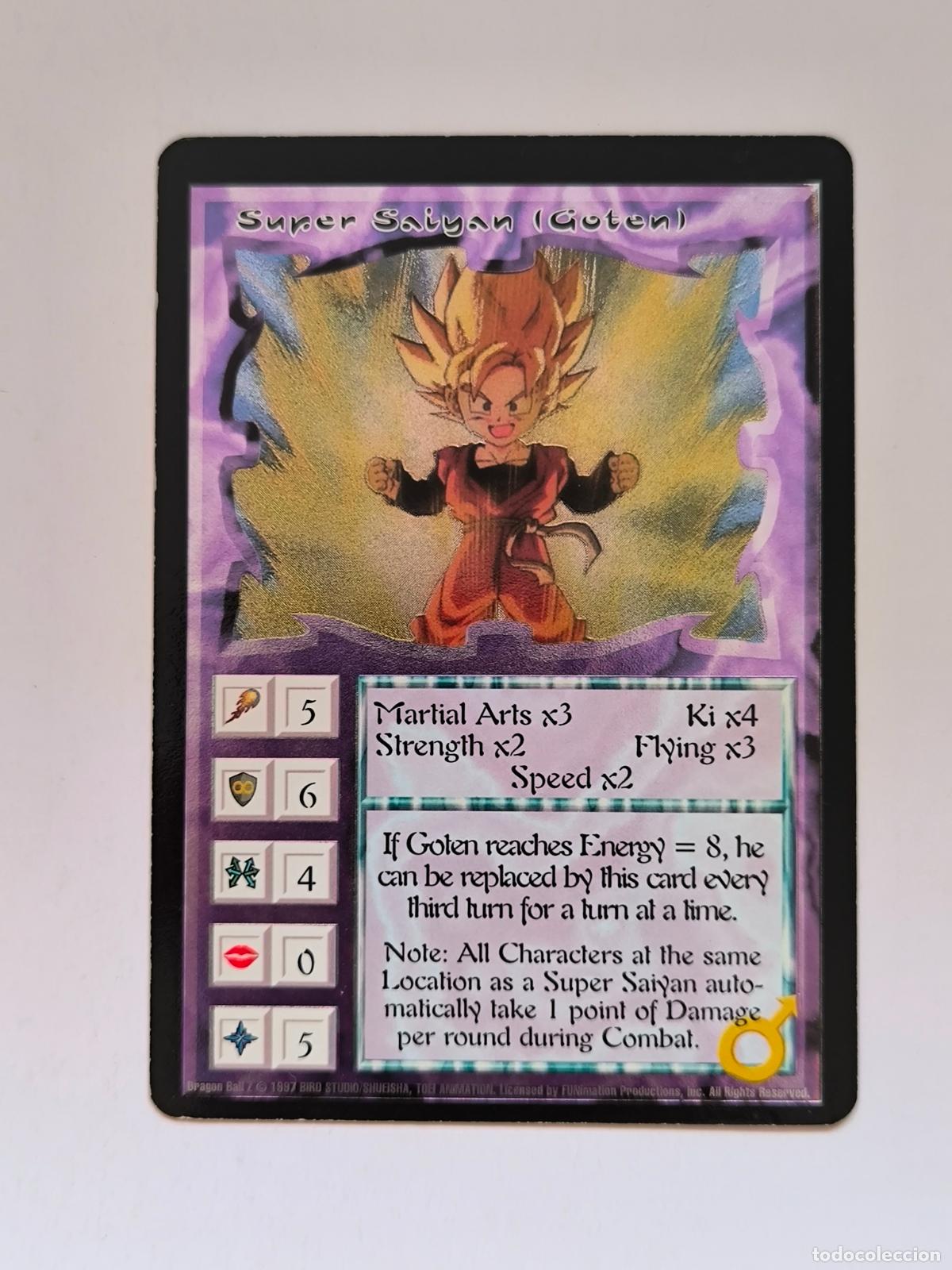 Trading cards: DRAGON BALL Z ANI-MAYHEM CARD - SUPER SAIYAN GOTEN - ULTRA RARE - PIONEER ESTADOS UNIDOS (K7A1)