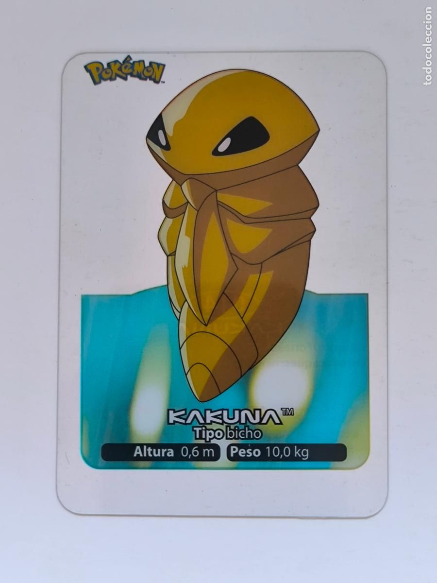 Trading cards: POKEMON LAMINCARDS - N&ordm; 014 / 14 KAKUNA - CARD / CARTA - EDIBAS 2005 - ESPA&Ntilde;OL (Z7A3)