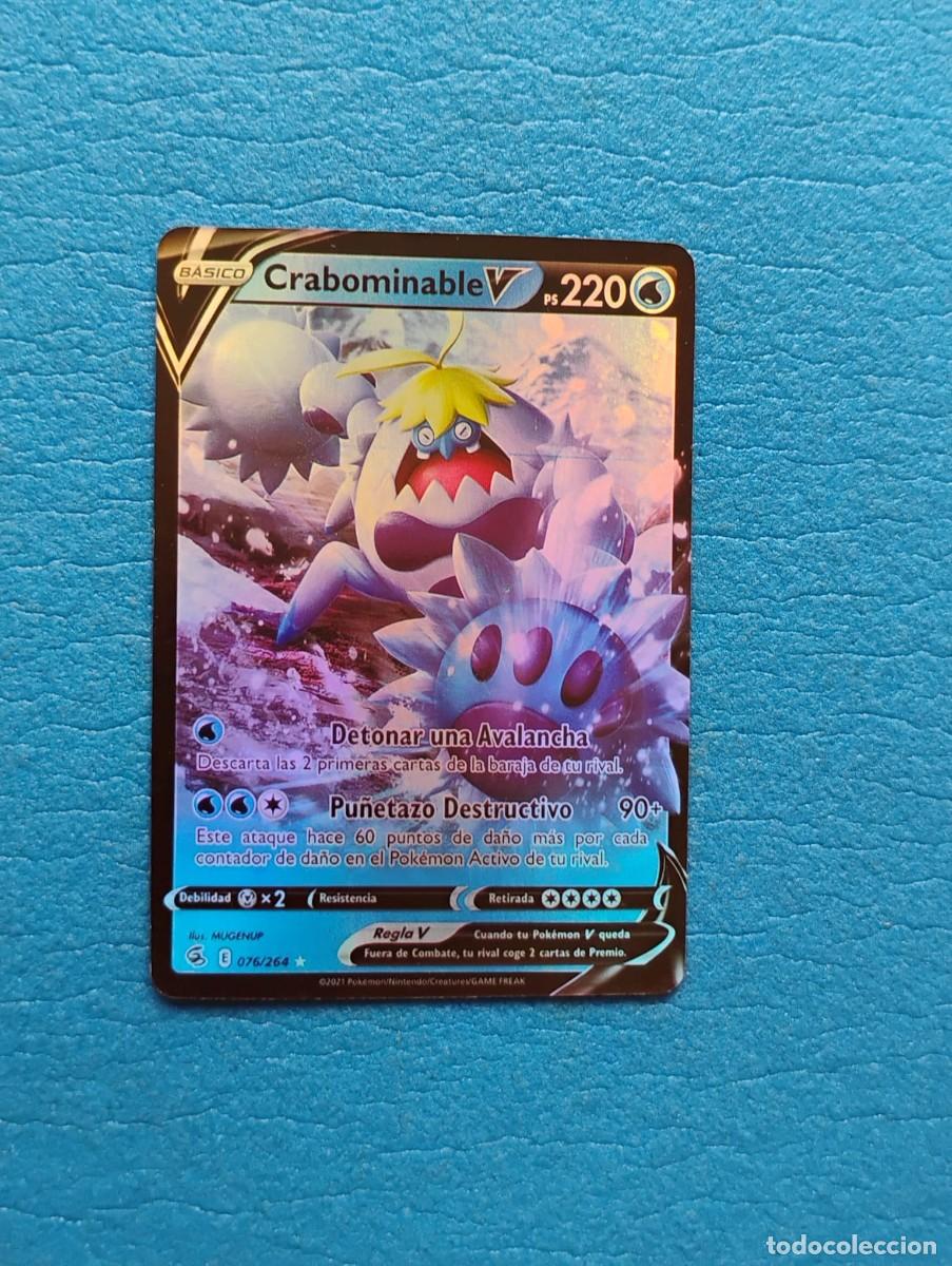 Trading cards: CROMO POKEMON - CRABOMINABLE V - 2021