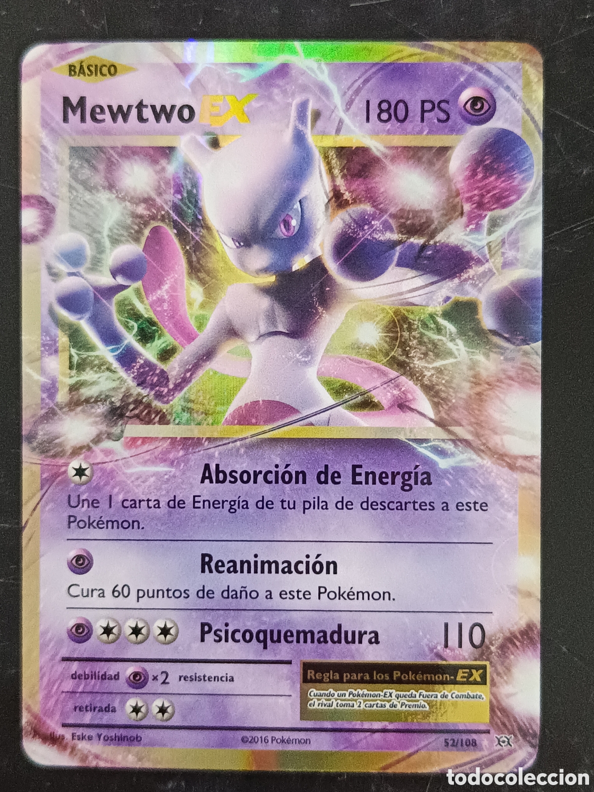Trading cards: Pokemon Mewtwo EX 52/108 XY Evoluciones En Castellano