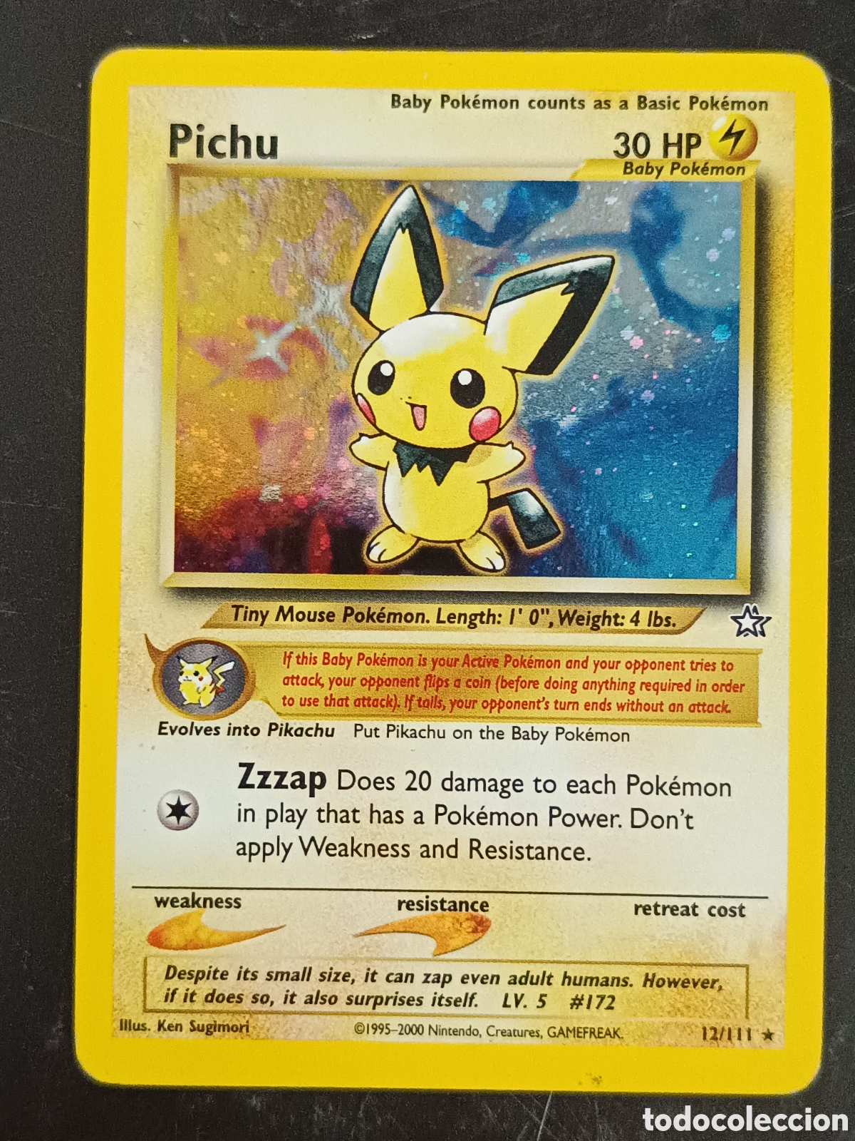 Trading cards: Pokemon Pichu 12/111 Neo G&eacute;nesis En Ingles