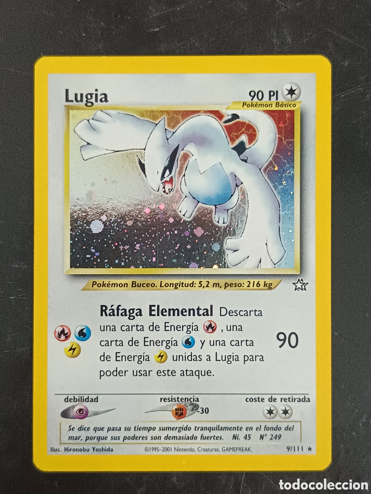 Trading cards: Pokemon Lugia 9/111 Neo G&eacute;nesis En Castellano