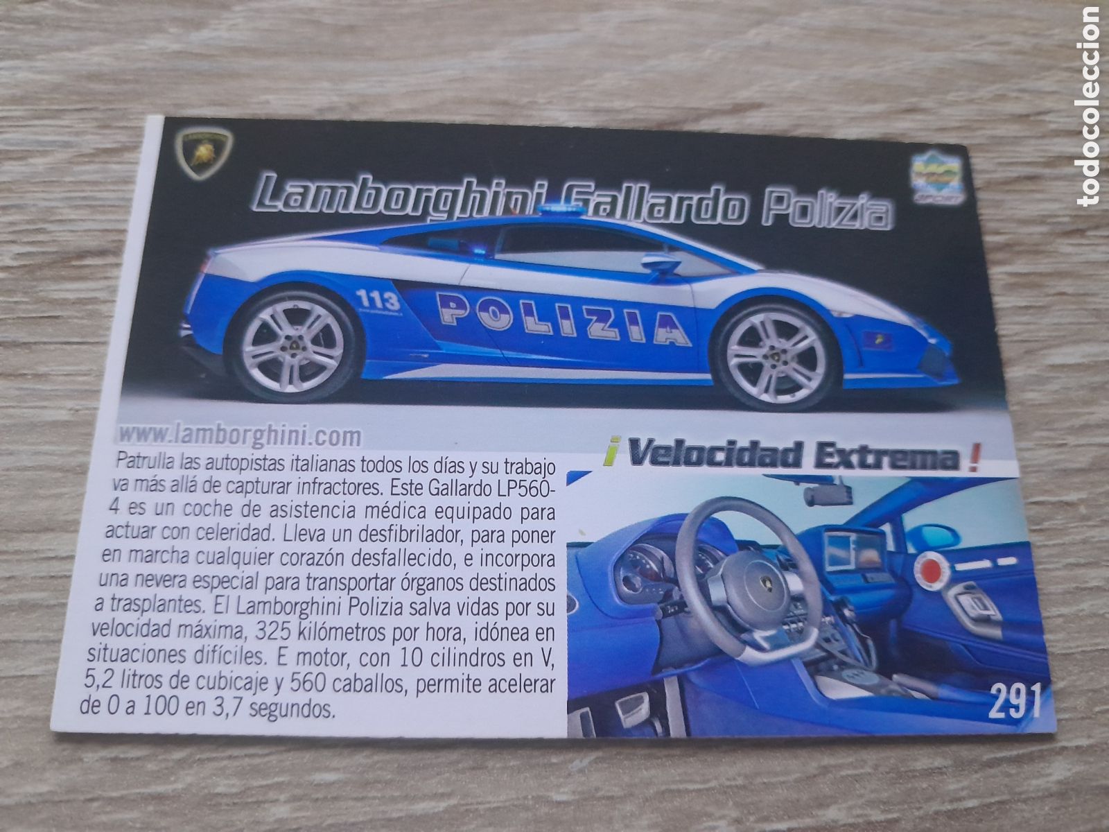 Trading cards: N&ordm; 291 ERROR A todo gas. Coches ecologicos a&ntilde;o 2012