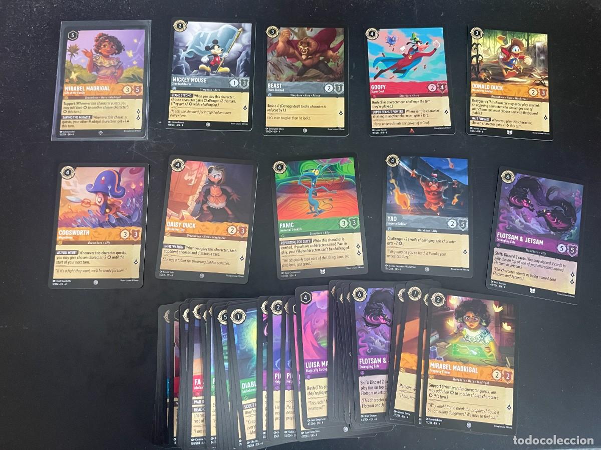 Figurine Collezionabili: LOTE 73 TRADING CARDS LORCANA