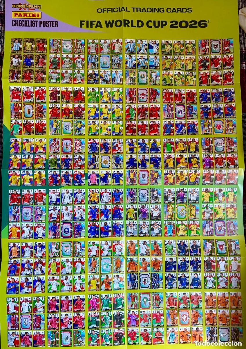 Trading cards: Adrenalyn FIFA world Cup 2026. Poster gigante (checklist poster).