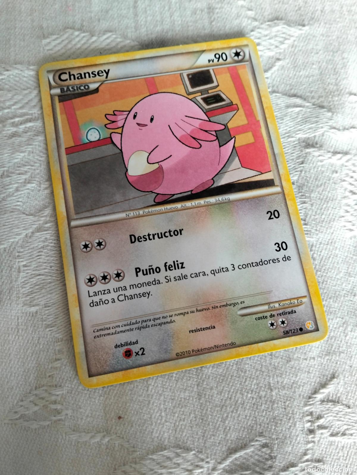 Trading cards: Chansey 58/123 2010 hs 58 carta pokemon espa&ntilde;ol