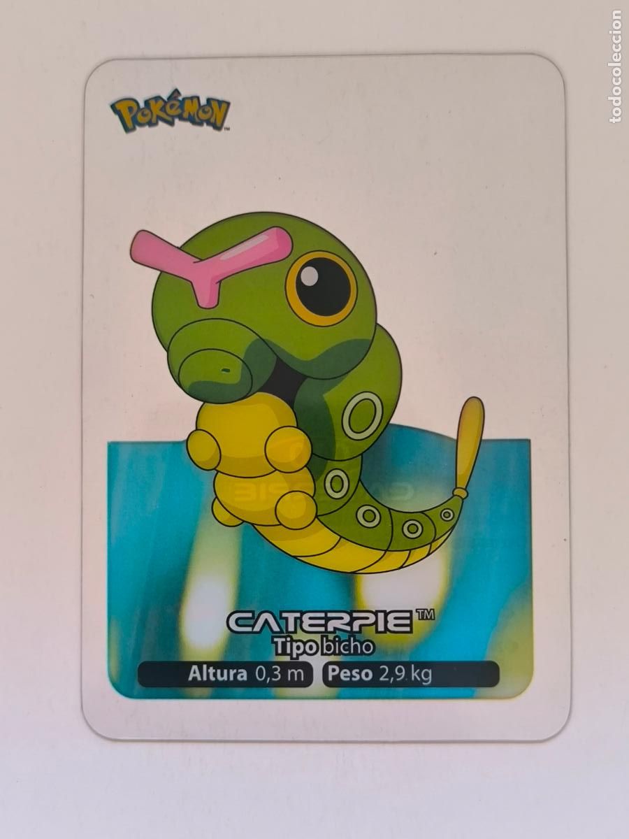 Trading cards: POKEMON LAMINCARDS - N&ordm; 010 / 10 CATERPIE - CARD / CARTA - EDIBAS 2005 - ESPA&Ntilde;OL (Z7A4)