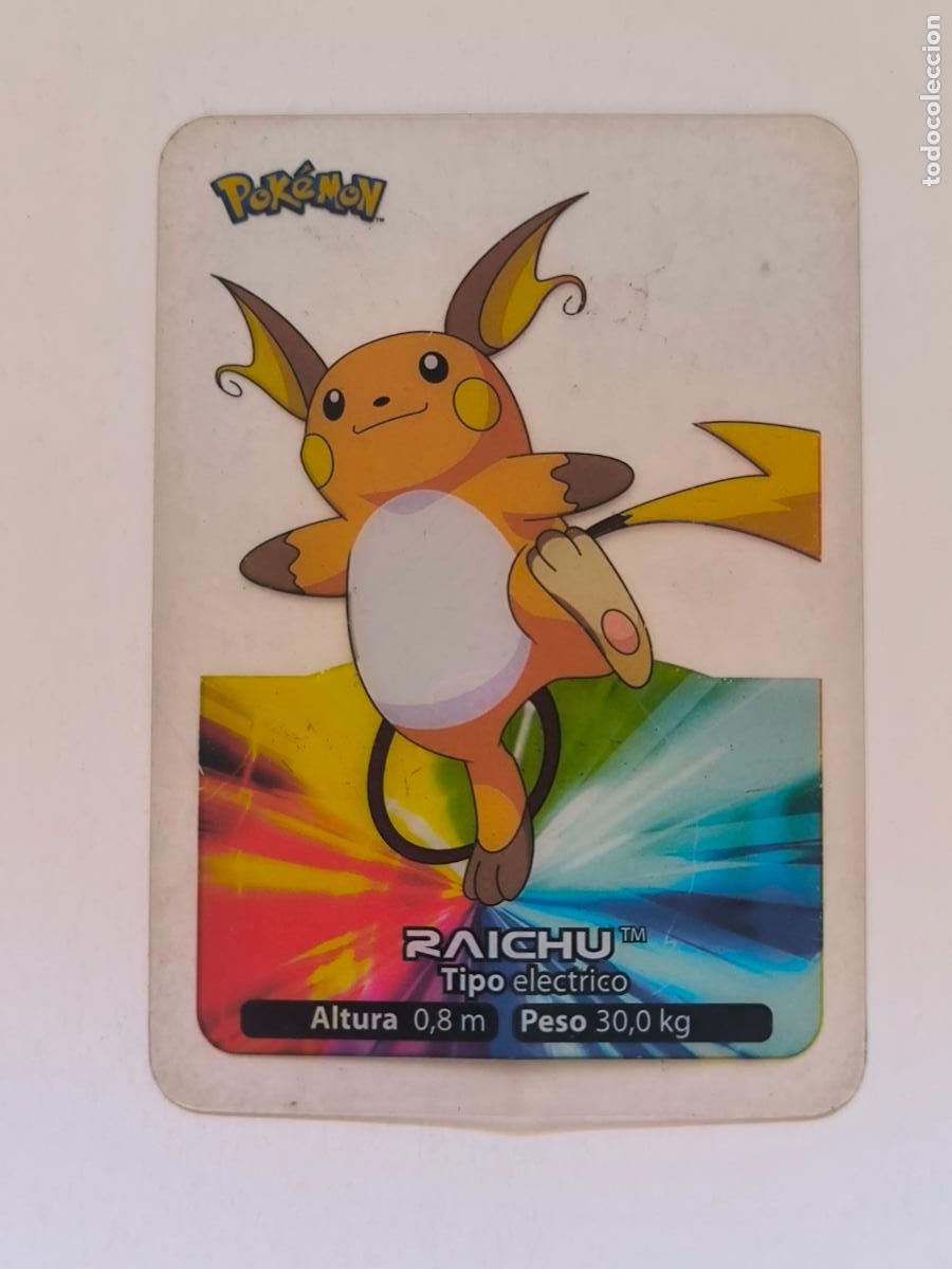 Trading cards: POKEMON LAMINCARDS - N&ordm; 026 / 26 RAICHU - CARD / CARTA - EDIBAS 2005 - ESPA&Ntilde;OL (Z7A4)