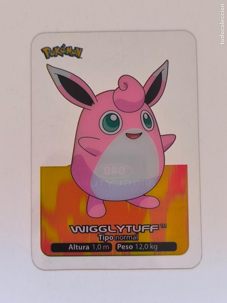 Trading cards: POKEMON LAMINCARDS - N&ordm; 040 / 40 WIGGLYTUFF - CARD / CARTA - EDIBAS 2005 - ESPA&Ntilde;OL (Z7A4)