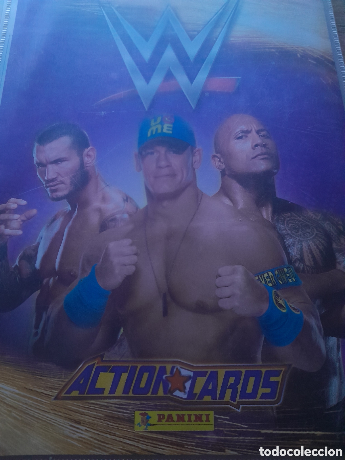 Trading cards: LOTE 94 cromos diferentes nuevos WWE Action Cards 2015 con especiales ver listado