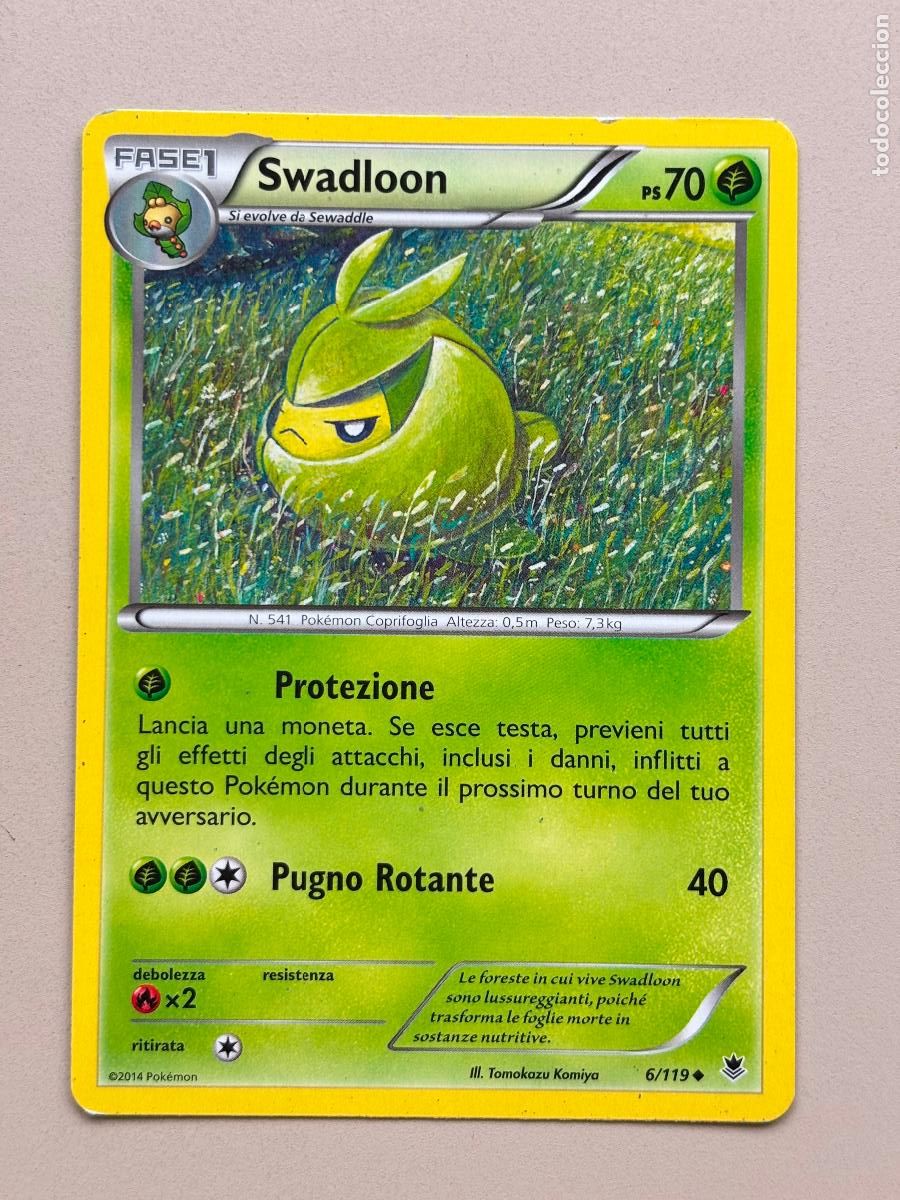 Trading cards: POKEMON TCG - SWADLOON ( F0RZE SPETTRALI # 6 )