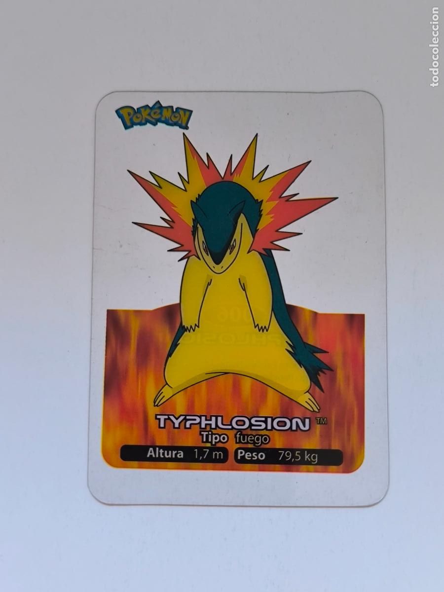 Trading cards: POKEMON LAMINCARDS - N&ordm; 006 / 6 TYPHLOSION - CARD / CARTA - EDIBAS 2006 - ESPA&Ntilde;OL (Z7C1)