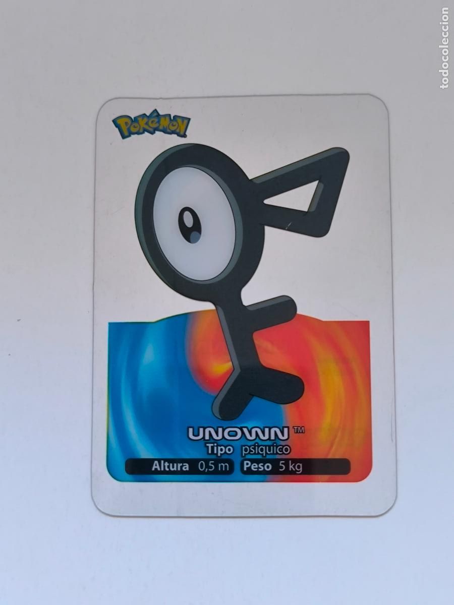 Trading cards: POKEMON LAMINCARDS - N&ordm; 047 / 47 UNOWN - CARD / CARTA - EDIBAS 2006 - ESPA&Ntilde;OL (Z7C1)