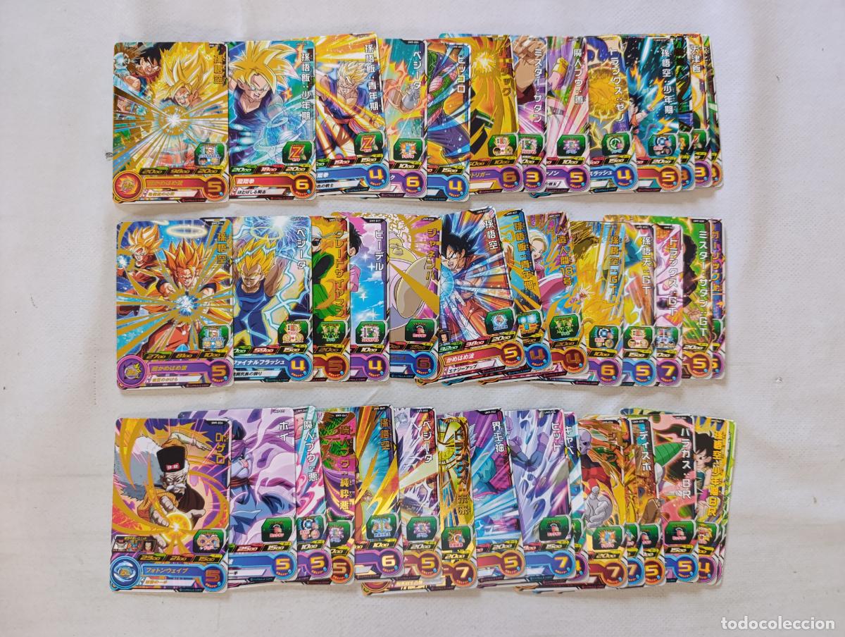 Trading cards: LOTE 42 CARTAS SUPER DRAGON BALL HEROES - UNIVERSE MISSION SERIE UM9 - BANDAI JAPON CARDS (F7Aw)