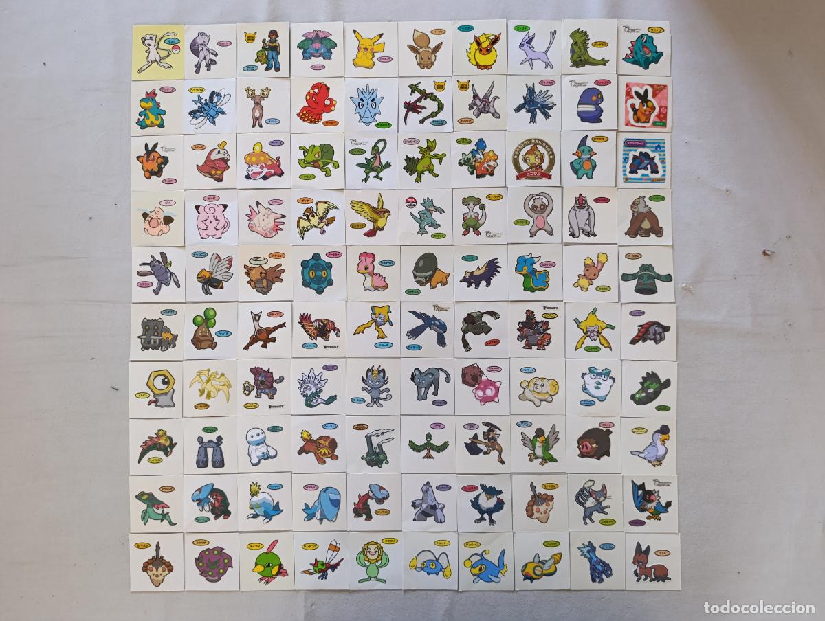 Trading cards: LOTE 100 POKEMON DAIICHI PAN - DECO CHARA BREAD STICKERS / SEAL - ORIGINAL JAPON (E7Dw)