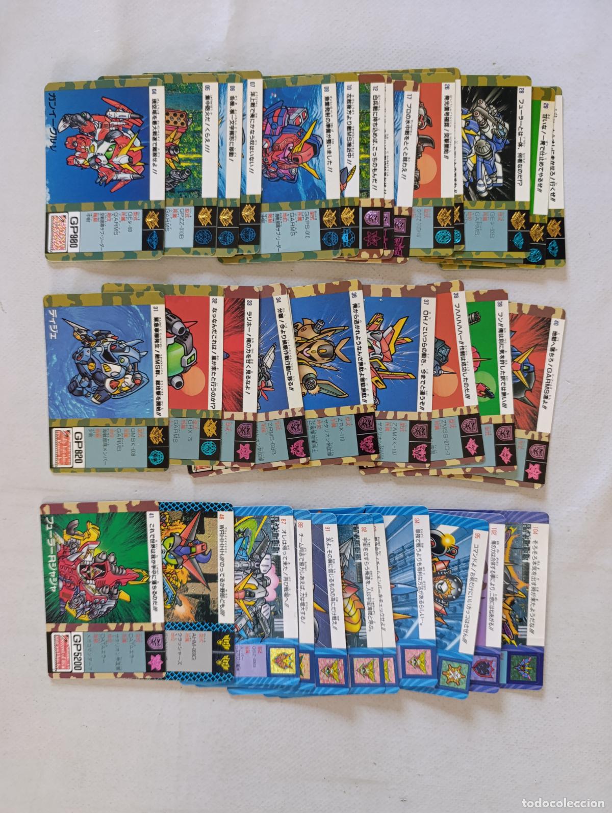 Trading cards: LOTE 35 CARDDASS SD GUNDAM - BANDAI 1990 / 1991 / 1992 - CARD / JAPON (Q7Cw)
