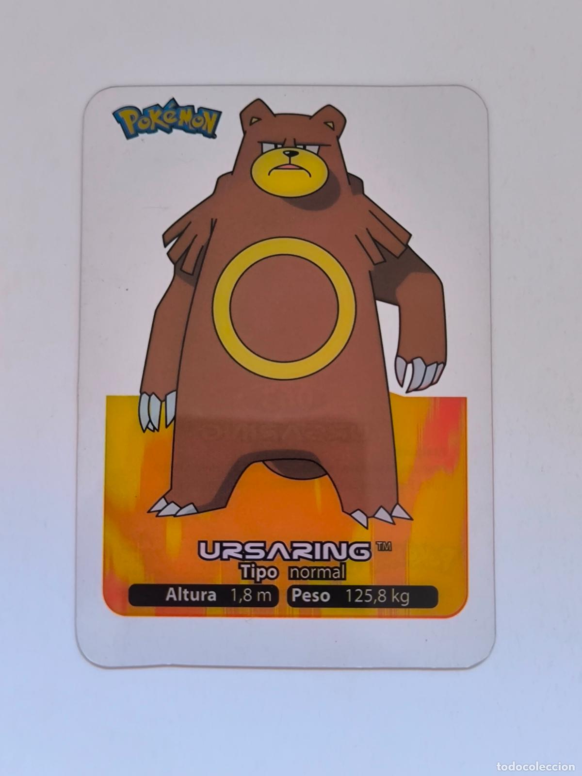 Trading cards: POKEMON LAMINCARDS - N&ordm; 063 / 63 URSARING - CARD / CARTA - EDIBAS 2006 - ESPA&Ntilde;OL (Z7C2)