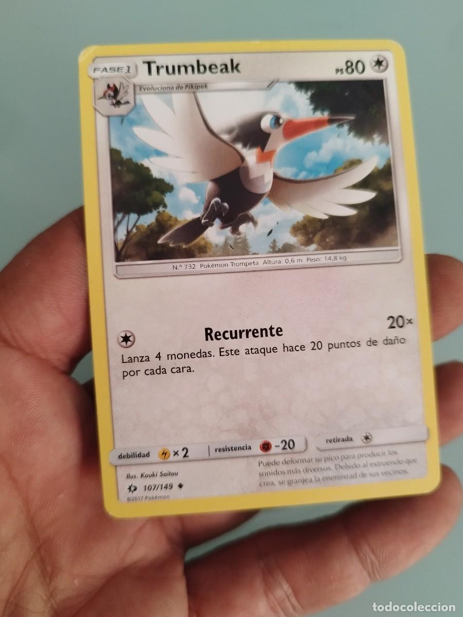 Trading cards: Pokemon Trading Card/Carta. Trumbeak Evolucions de Pikipek 80 N732 Pokemon Trompeta Ahura 0,6