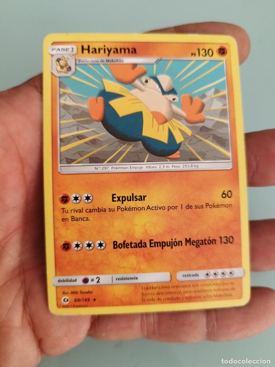 Trading cards: Pokemon Trading Card/Carta. Hariyama (n&uacute;mero 68/149) de la expansi&oacute;n Sol y Luna (Sun & Moon) 2017.