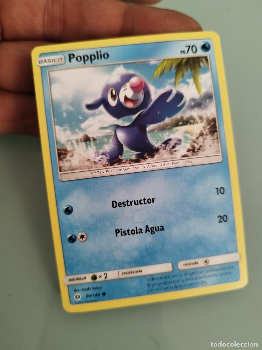 Trading cards: Pokemon Trading Card/Carta. Popplio (n&uacute;mero 39/149 de la expansi&oacute;n Sol y Luna 2017.