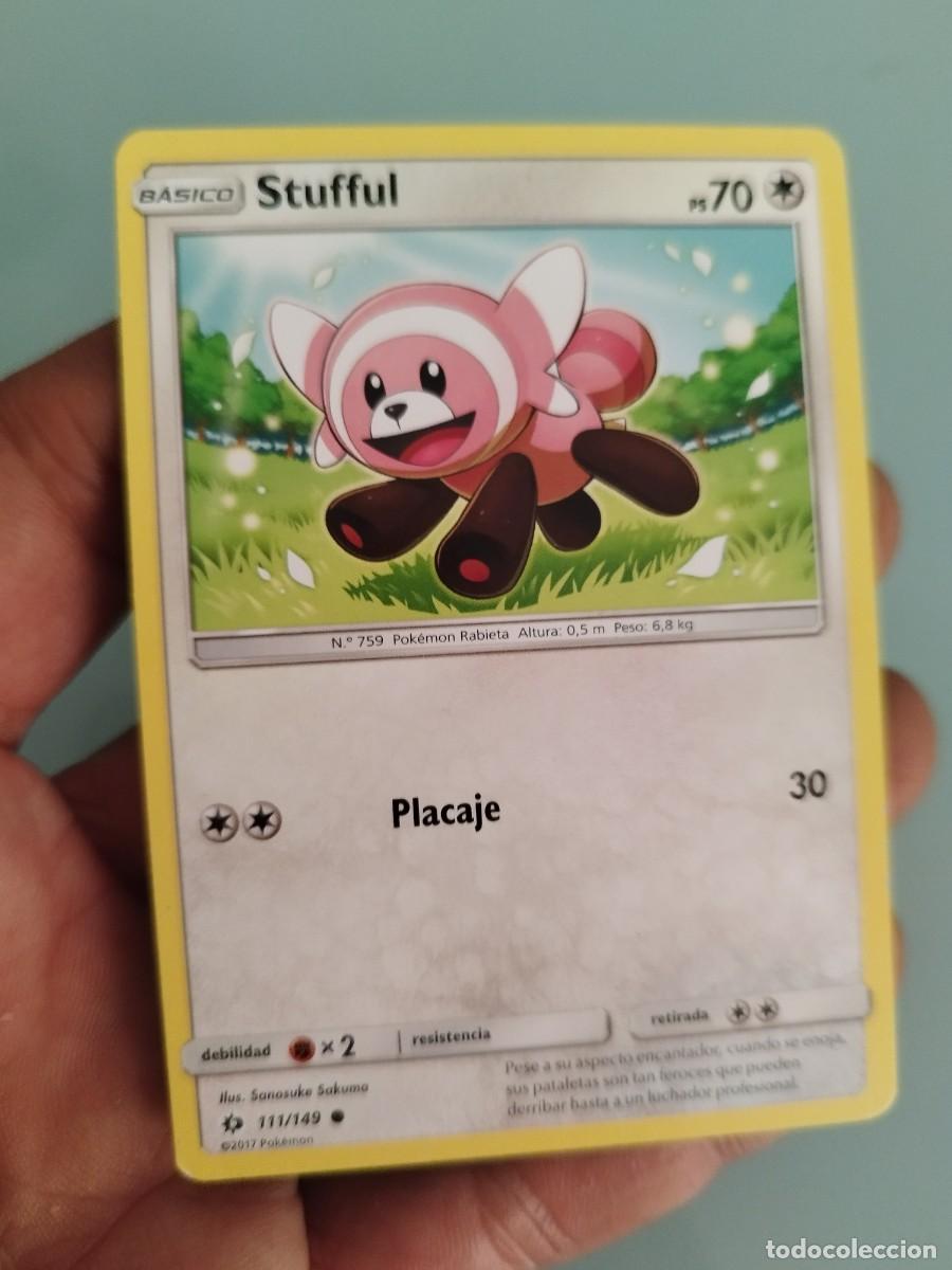 Trading cards: Pokemon Trading Card/Carta. Stufful (111/149) de la expansi&oacute;n Sol y Luna (Sun & Moon Base Set) 2017.