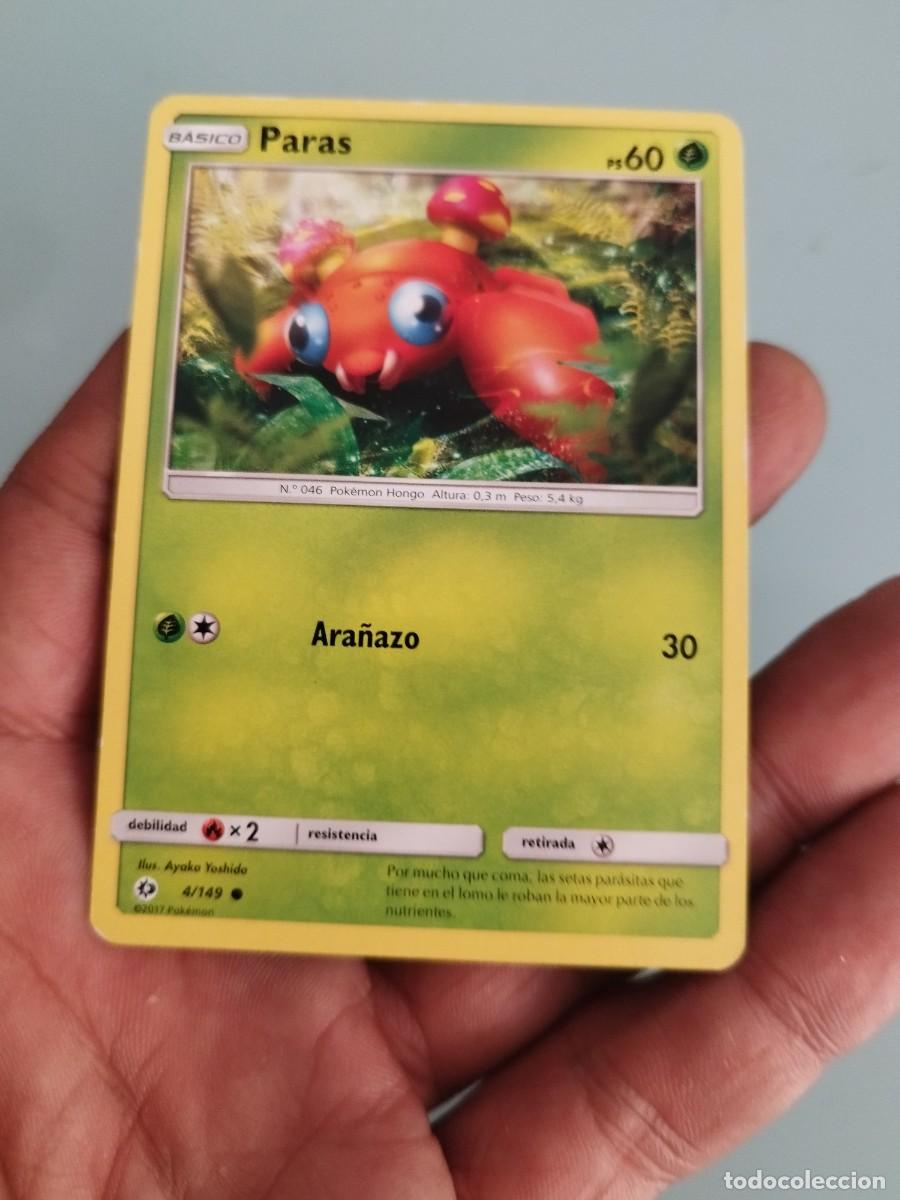 Trading cards: Pokemon Trading Card/Carta. Paras (4/149) de la expansi&oacute;n Sol y Luna (Sun & Moon)