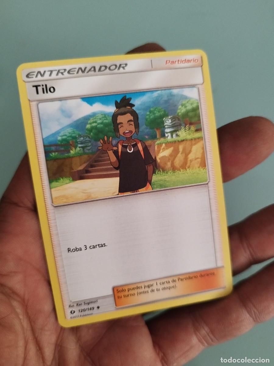 Trading cards: Pokemon Trading Card/Carta. personaje Tilo Entrenador-Partidario de la expansi&oacute;n Sol y Luna 120/149.