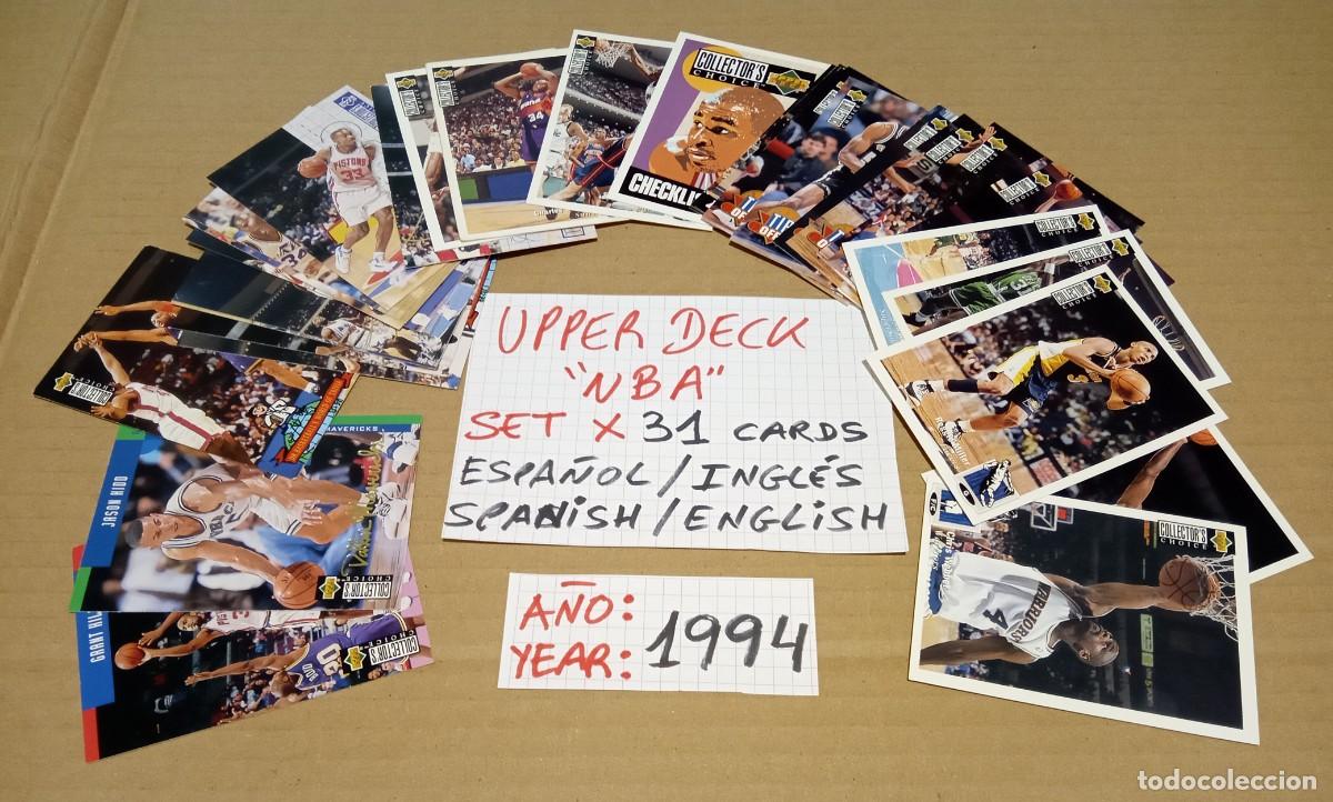 Trading cards: CROMOS TARJETA TRADING CARDS UPPER DECK 1994 NBA 93 94 GRANT HILL BARKLEY WEBBER SETx31 PRECIO FIJO