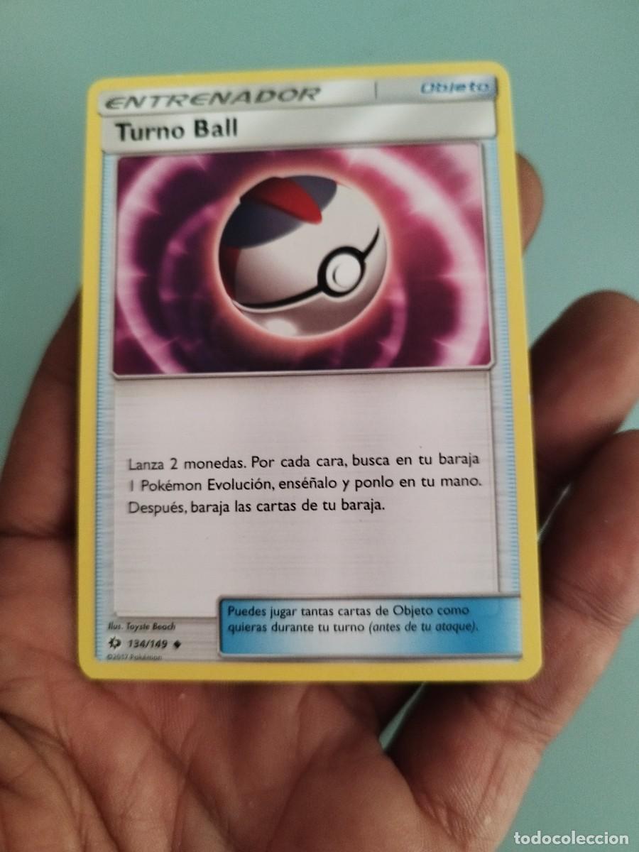 Trading cards: Pokemon Trading Card/Carta. Turno Ball (Timer Ball) n&uacute;mero 134/149 de la expansi&oacute;n Sol y Luna.