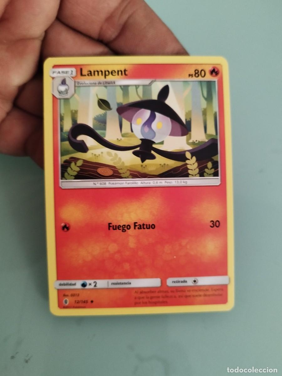 Trading cards: Pokemon Trading Card/Carta. (n&uacute;mero 12/145) expansi&oacute;n Sol y Luna - Albor de Guardianes.