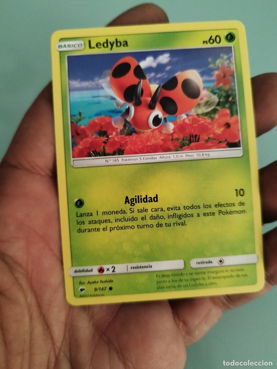 Trading cards: Pokemon Trading Card/Carta. Ledyba (n&uacute;mero 9/147) de la expansi&oacute;n Sol y Luna: Sombras Ardientes.