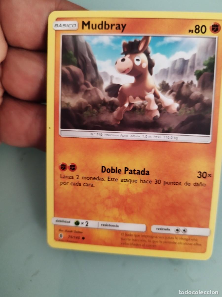 Trading cards: Pokemon Trading Card/Carta. Mudbray 75/145 de la expansi&oacute;n Sol y Luna: Albor de Guardianes.