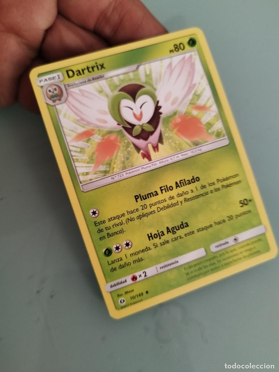 Trading cards: Pokemon Trading Card/Carta. Dartrix (Fase 1), perteneciente a la colecci&oacute;n Sol y Luna 10/149.