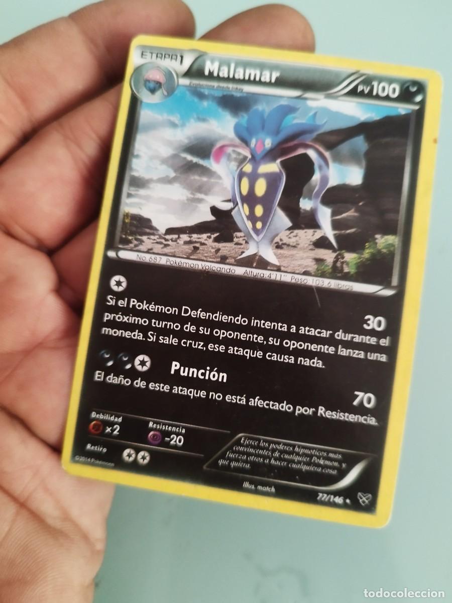 Trading cards: Pokemon Trading Card/Carta. Fase 1, Malamar (n&uacute;mero 77/146) de la expansi&oacute;n XY.