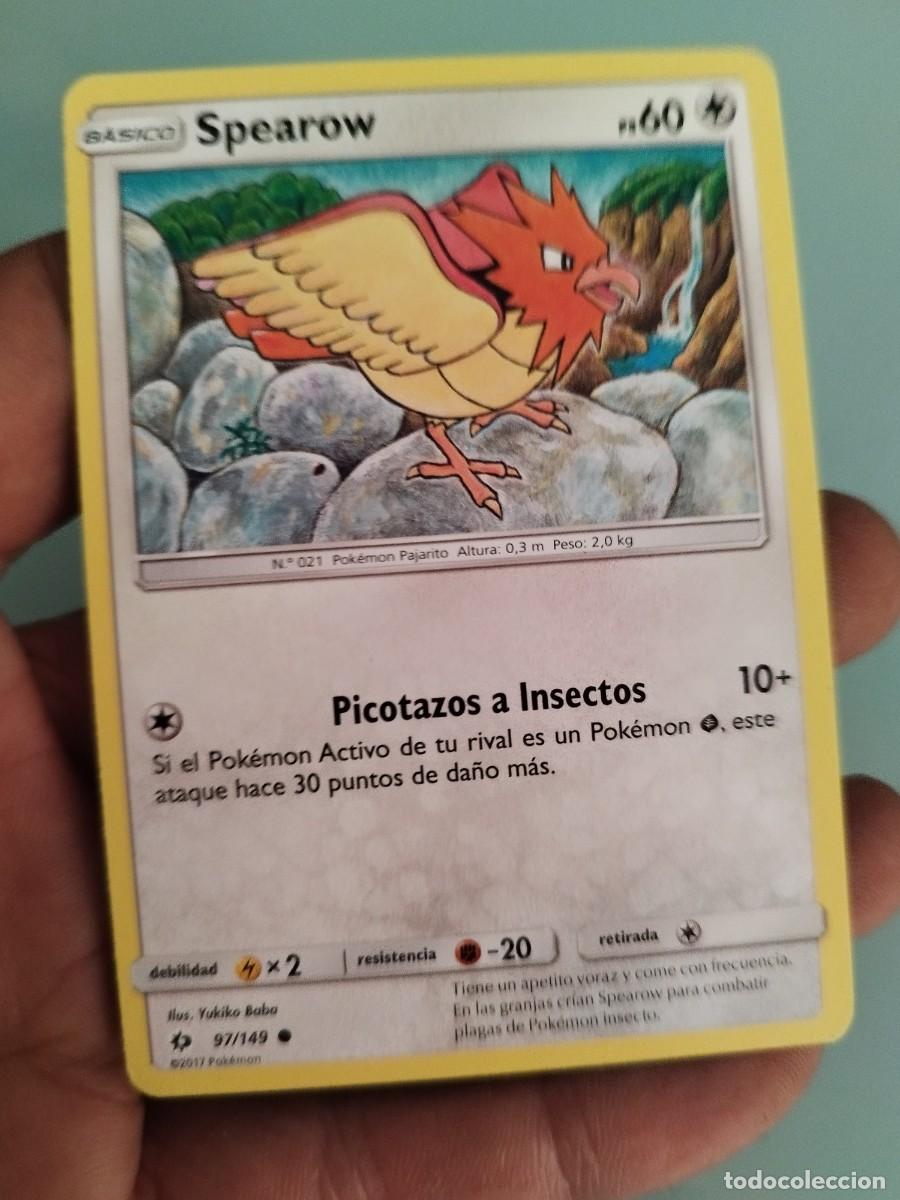 Trading cards: Pokemon Trading Card/Carta. Spearow (n&uacute;mero 97/149) de la expansi&oacute;n Sol y Luna (Sun & Moon).