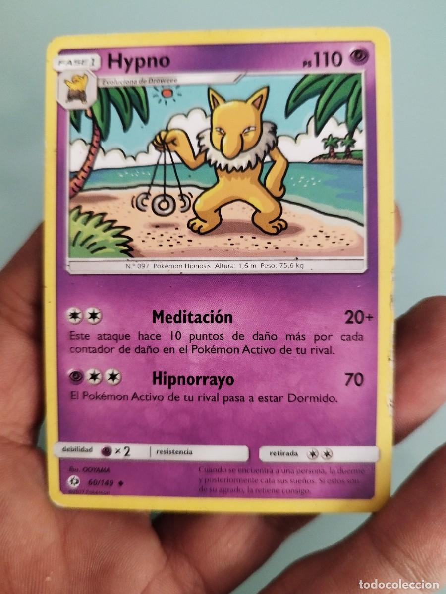 Trading cards: Pokemon Trading Card/Carta. Hypno (n&uacute;mero 60/149) de la expansi&oacute;n Sol y Luna (Sun & Moon) en espa&ntilde;ol